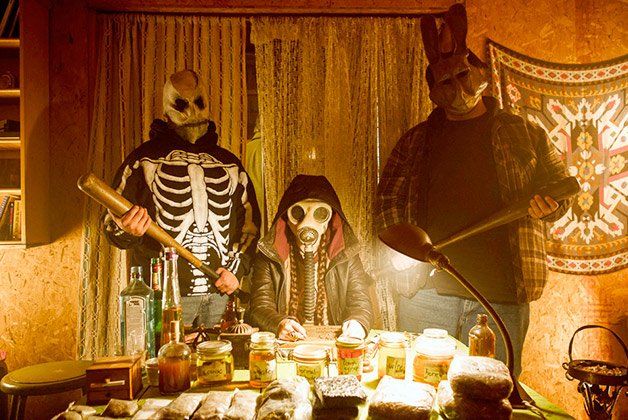 The young leads of RHYMES FOR YOUNG GHOULS affect a very Halloween vibe.