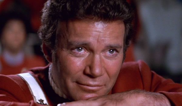 William Shatner. thinking good thoughts, in STAR TREK II: THE WRATH OF KHAN.