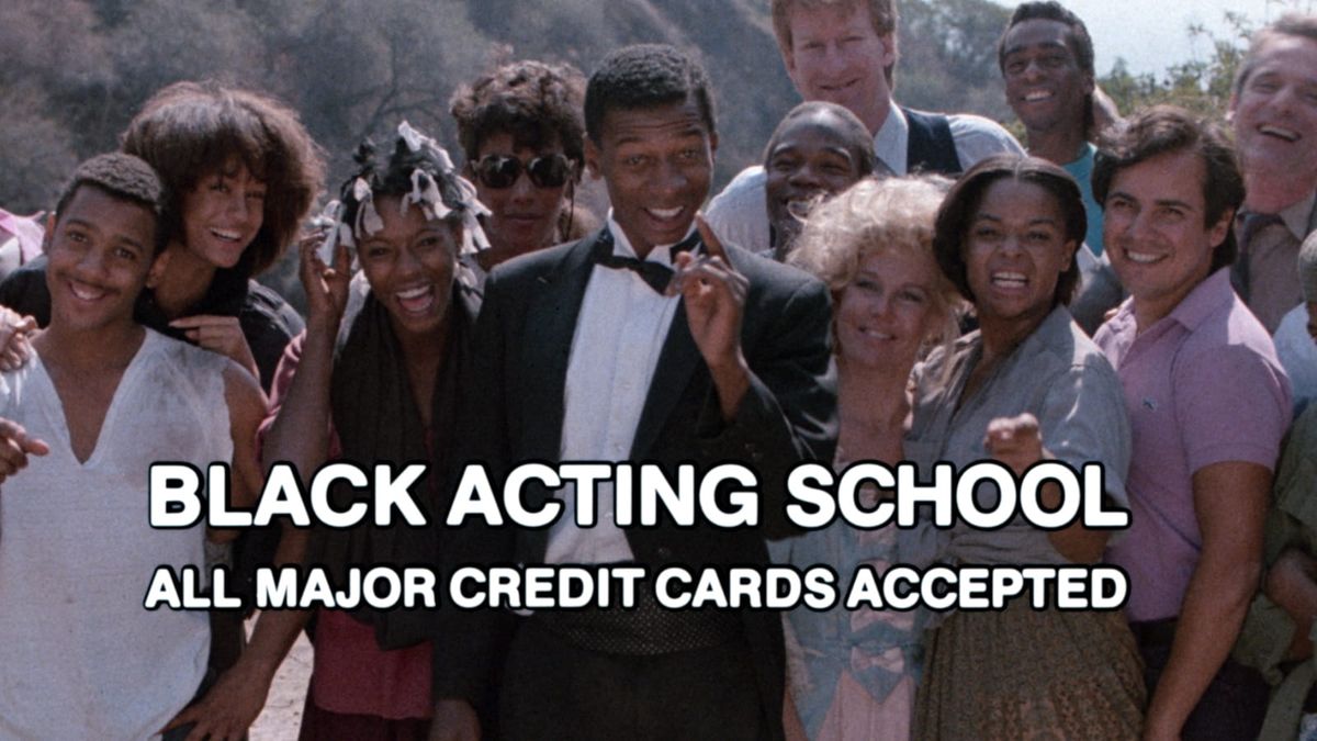 HOLLYWOOD SHUFFLE's Robert Townsend stars in a fake commercial for the "Black Acting School".